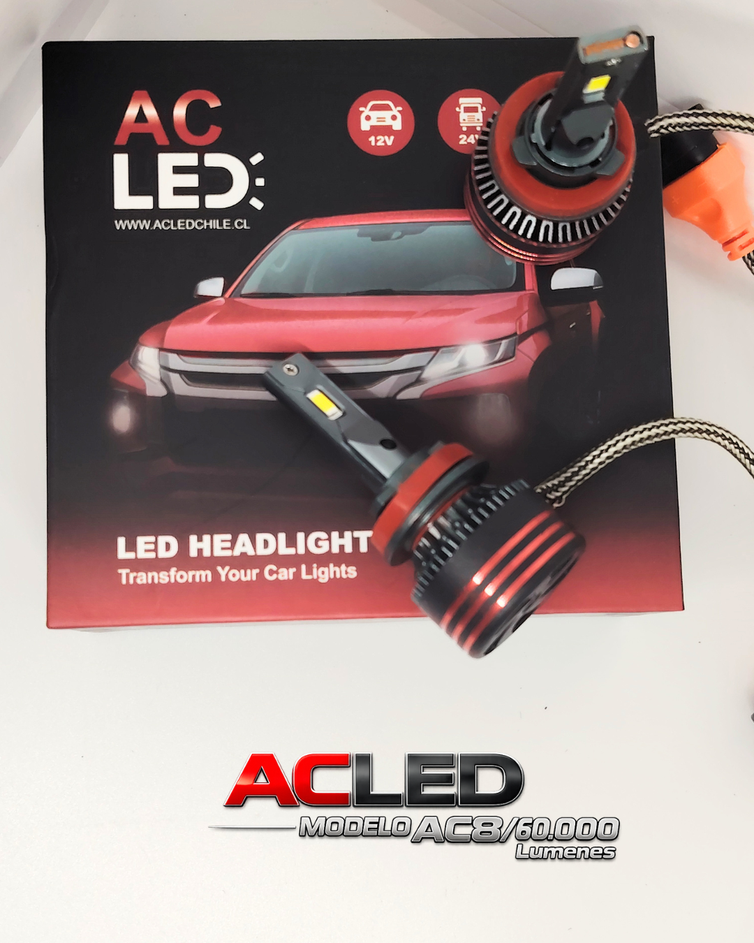 💡 H11 / H8 / H9 AC8 60.000 Lúmenes – Potencia, Seguridad y Tecnología en Iluminación LED