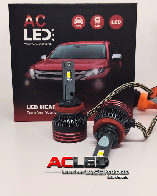 💡 H11 / H8 / H9 AC8 60.000 Lúmenes – Potencia, Seguridad y Tecnología en Iluminación LED
