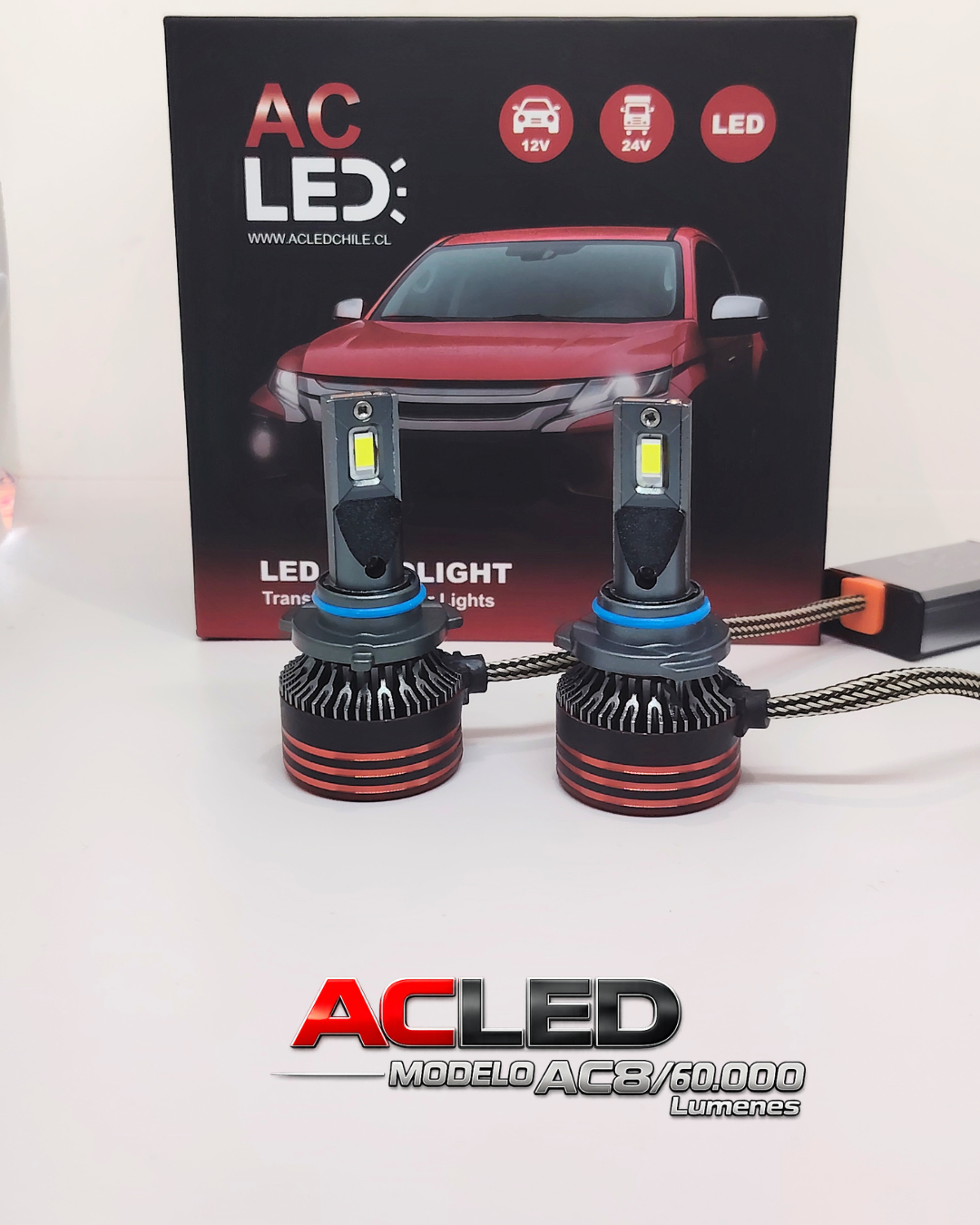 💡 9005/9006/9012/HB3/HB4 AC8 60.000 Lúmenes