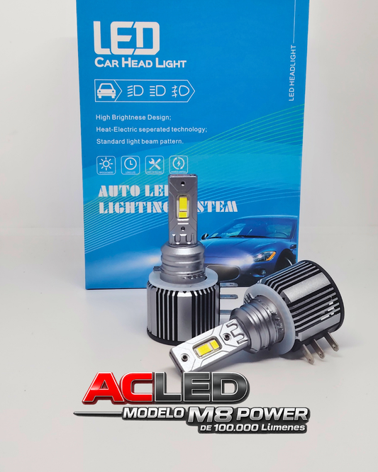 H15 M8 POWER 100.000 LÚMENES – Altas + Posición en un solo kit